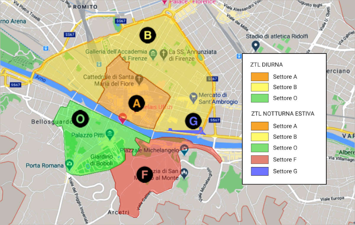 Florence S Limited Traffic Zone Updated 2020   ZTL Firenze 79568bbf87cb717a63b8db9e4755c211 