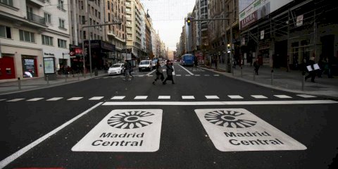 Park in Madrid without a sticker