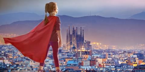 Qué hacer en Barcelona con niños: ¡Aparcar en un parking y olvidarte!