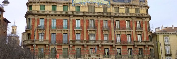 Parkplatz in Pamplona.