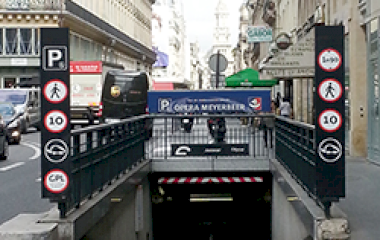 Reservar una plaça al parking SAEMES Meyerbeer Opéra