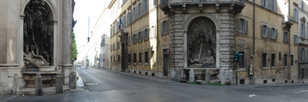 Parkplatz in der Nähe von Quattro Fontane 